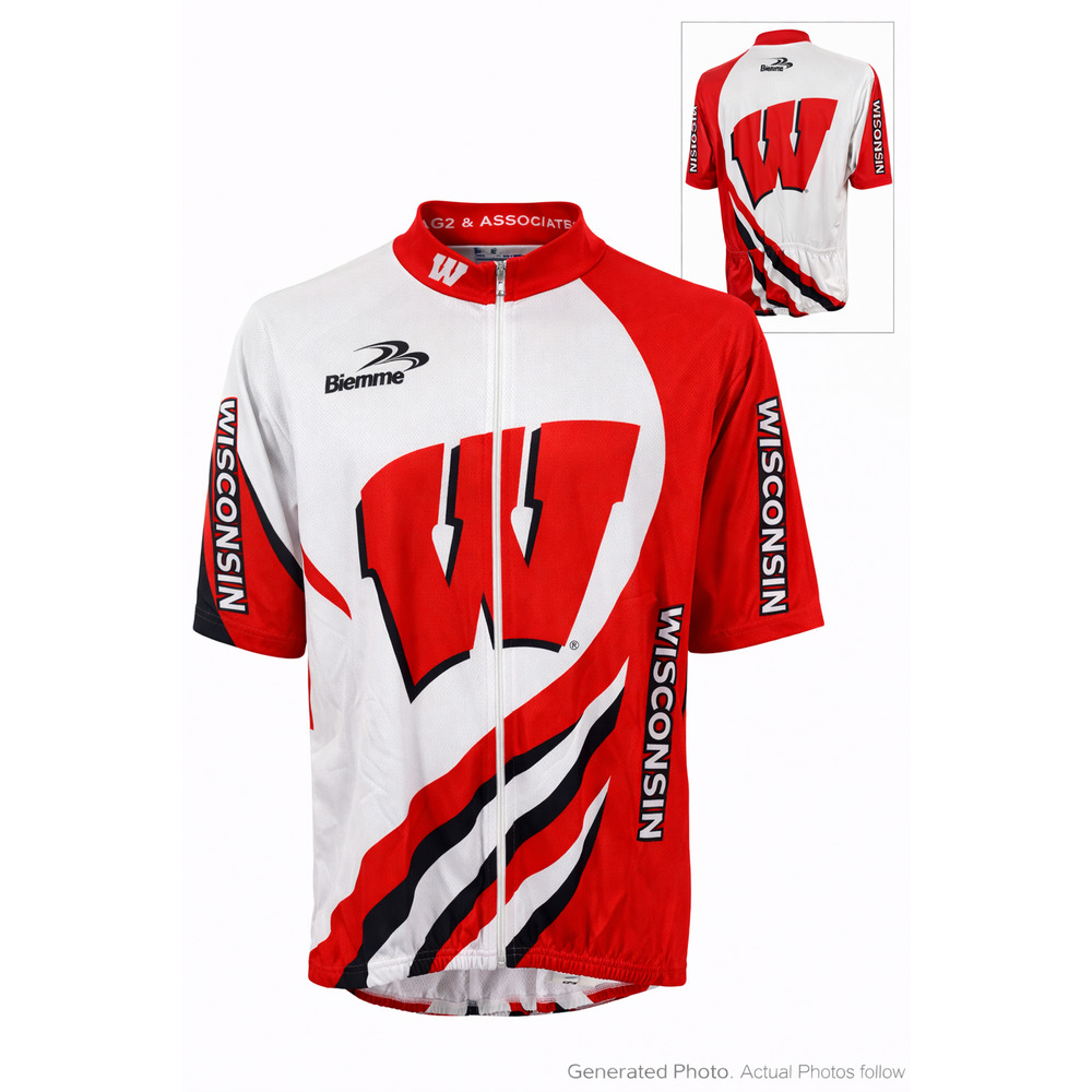 Biemme Wisconsin Cycling Team Bike Jersey Full Zip Racing Made Italy XXXL